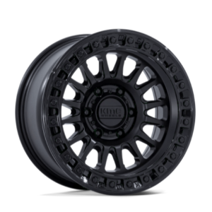 KMC KM552 IMS 18x9 ET0 5x127 71.50mm MATTE BLACK W/ GLOSS BLACK LIP (Load Rated 1678kg)