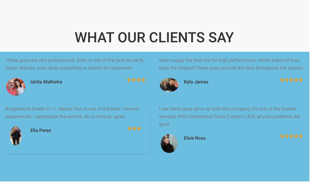 WHAT OUR CLIENTS SAY